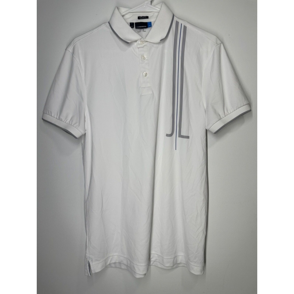 J. Lindeberg Regular Fit Golf Polo Shirt Classic Logo Men's Size Small